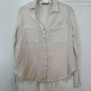 Dress Forum White Textured Shirt